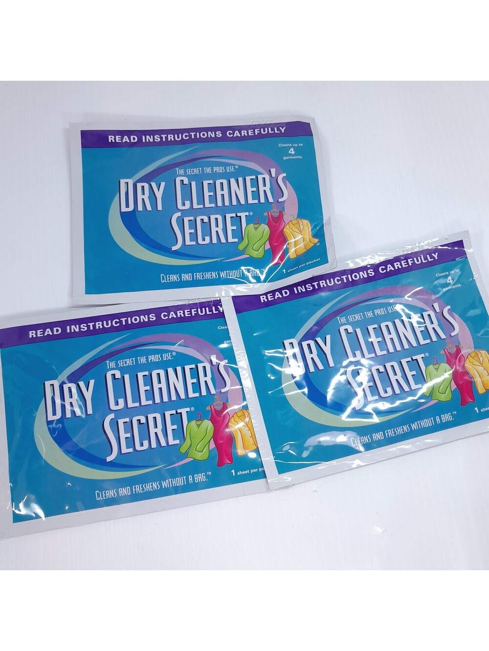 Dry Cleaner's Secret At Home Spot Dry Cleaning 3 SHEETS 2002 laundry care